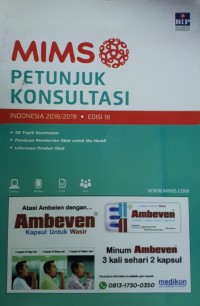 MIMS Petunjuk Konsultasi 2018/2019