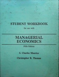 Student Workbook for use with Managerial Economics; Fifth Edition