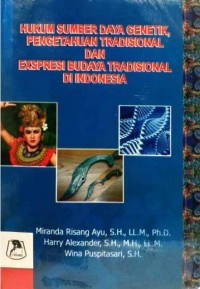 Hukum Sumber Daya Genetik, Pengetahuan Tradisional dan Exspresi Budaya Tradisional di Indonesia