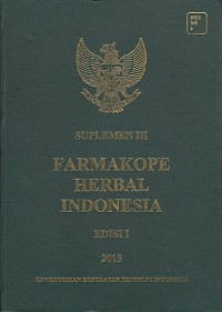 Suplemen III Farmakope Herbal Indonesia Edisi I